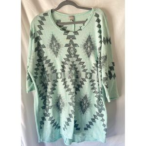 Vanity size L 3/4 sleeve tunic